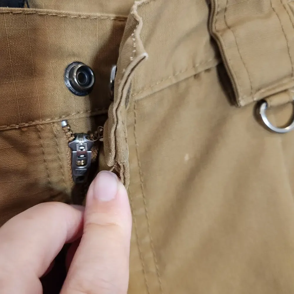 RAPDOM RAPID DOMINANCE T56 Brown Deep Pocket Ripstop Tactical Pants Mens 34 x 30